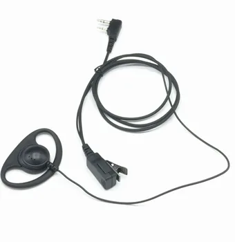 

9pcs 2 Pin Ear Rod Headphone for Kenwood TK3207 Baofeng QUANSHENG WOUXUN TYT UV5R 888S for TK2107 3107 Black