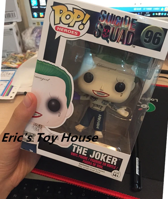 Оригинальный Funko pop DC фильм отряд самоубийц-безрукавка Джокер Виниловая фигурка