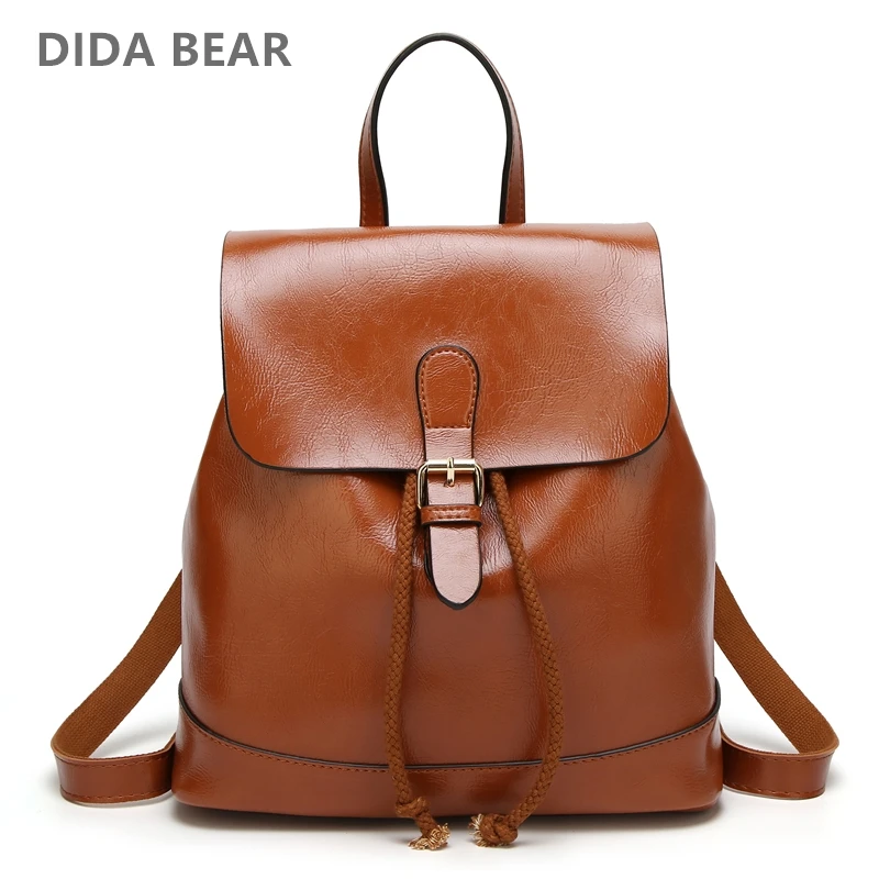 

DIDABEAR Brand Women Backpacks Leather Backpack Fashion Rucksack School Backpack For Teenage Girls Female Shoulder Bag Bolsas