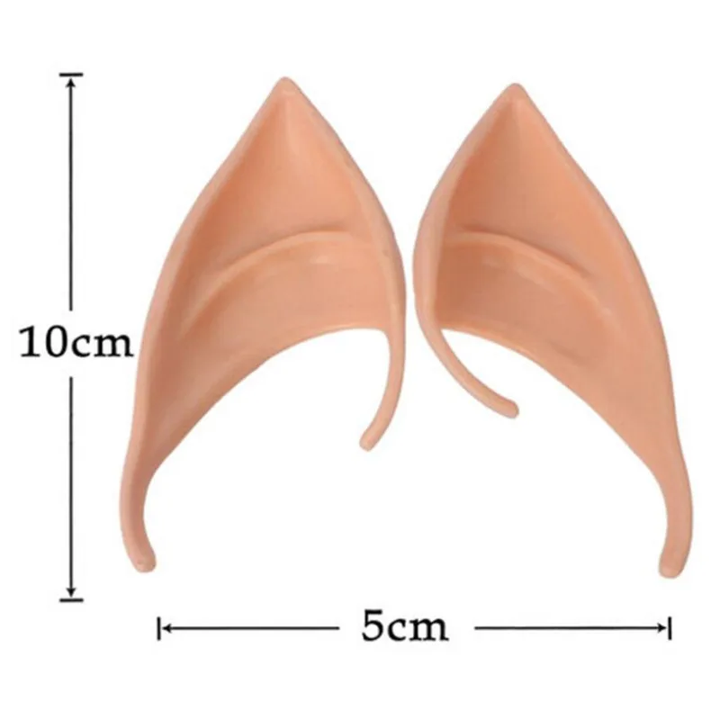 1 пара латексных эльфийских ушей, остроконечные костюмы для косплея, маскарадные вечерние костюмы на Хэллоуин