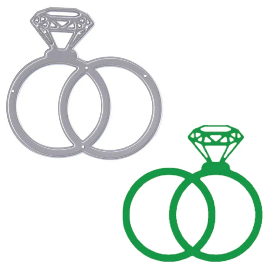

1Pcs Craft Cutting Dies Paper Card Album Scrapbook Pop Metal Hot New DIY Diamond Ring Stencil Decorative