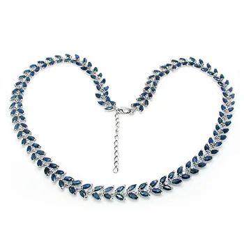 

2017 Collier Qi Xuan_Dark Blue Stone Elegance Pendant Necklace_Real Necklace_Quality Guaranteed_Manufacturer Directly Sales