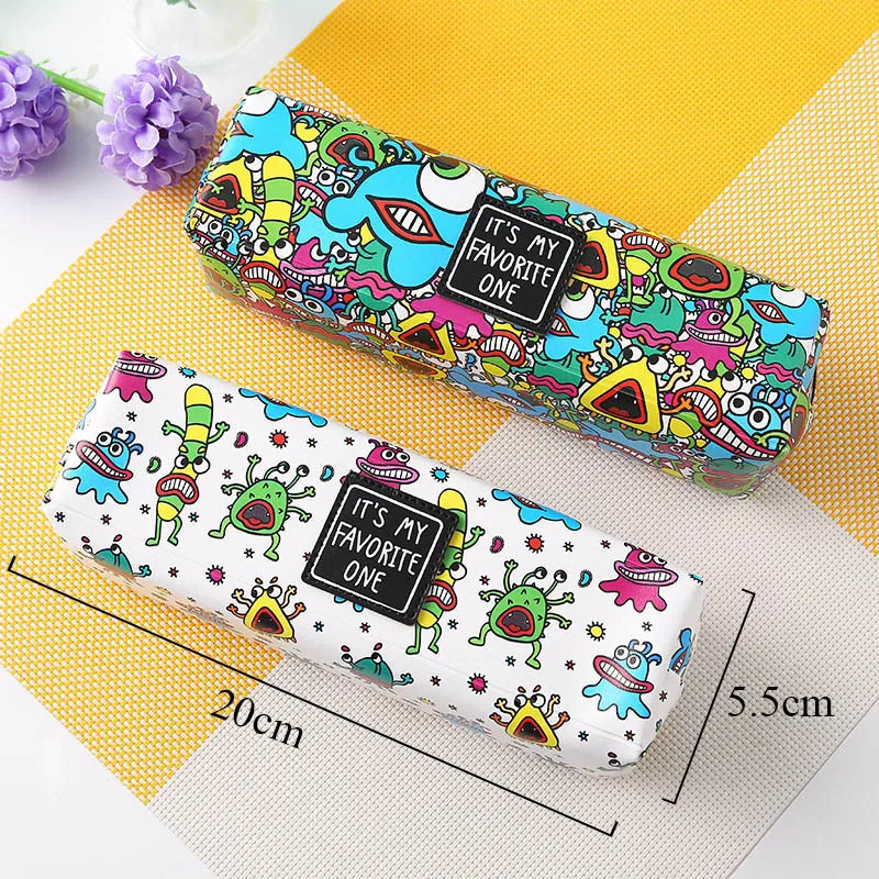Buy Pencil Case Cute High Capacity Leather Pen Bags