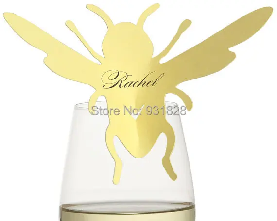 Wine Gl Markers Ble Bee Place Cards Wedding Wine Gl Markers Ble Bee Place Cards Wedding Cake Toppers Name Card Table