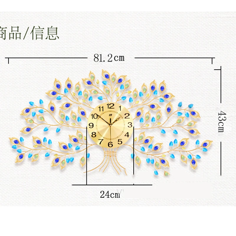 Большие настенные часы в стиле ретро, современный дизайн, немой кристалл, дерево, настенные часы для гостиной, спальни, столовой, настенные часы, домашний декор