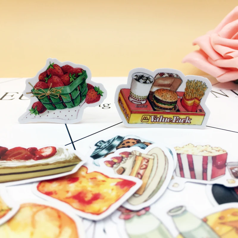 35 шт Kawaii торты и Напитки Еда стикер декоративные наклейки s/Молочные буквы планировщик для скрапбукинга DIY бумажные наклейки