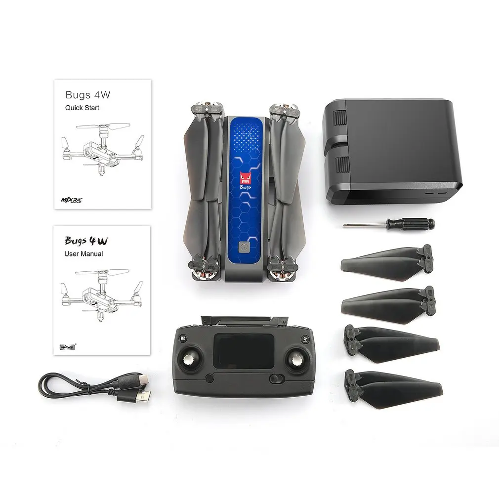 

B4W 5G WIFI FPV Ultrasonic GPS Brushless Foldable RC Drone Anti-shake 2K HD Camera RC Drone Aircraft Model Toy for Kids Adults