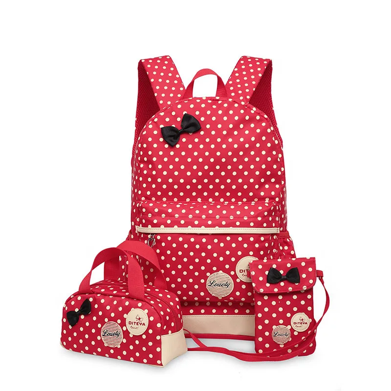 Новые детские школьные сумки для девочек, сумка для начальной школы, сумка для детей, детские школьные сумки, рюкзак с принтом, ортопедический рюкзак - Цвет: Красный