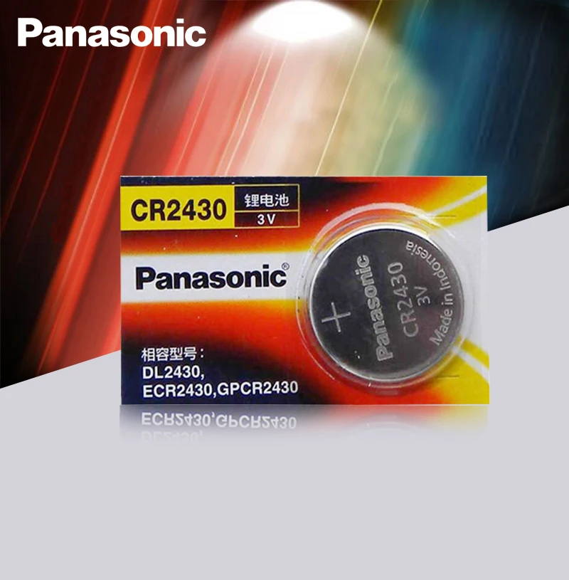 

New Original Panasonic CR2430 CR 2430 3V Lithium Button Cell Battery Coin Batteries For Watches,clocks,hearing aids