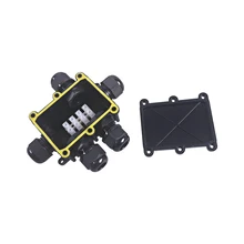 IP68 водонепроницаемый кабельный разъем железы электрическая выход 5-Way черный электрическая распределительная коробка PG13.5 кабельный сальник для герметизации провода внешний Диаметр 9-12 мм