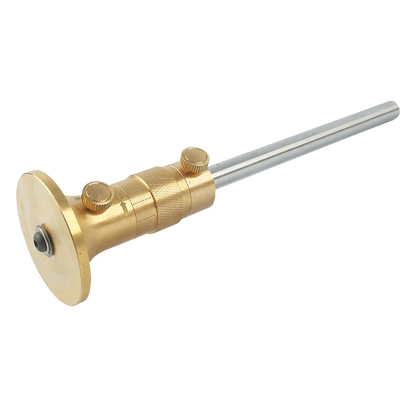 

THGS Woodworking European Copper Scriber With Fine Adjustment Head Wheel Marking Measuring Instrument