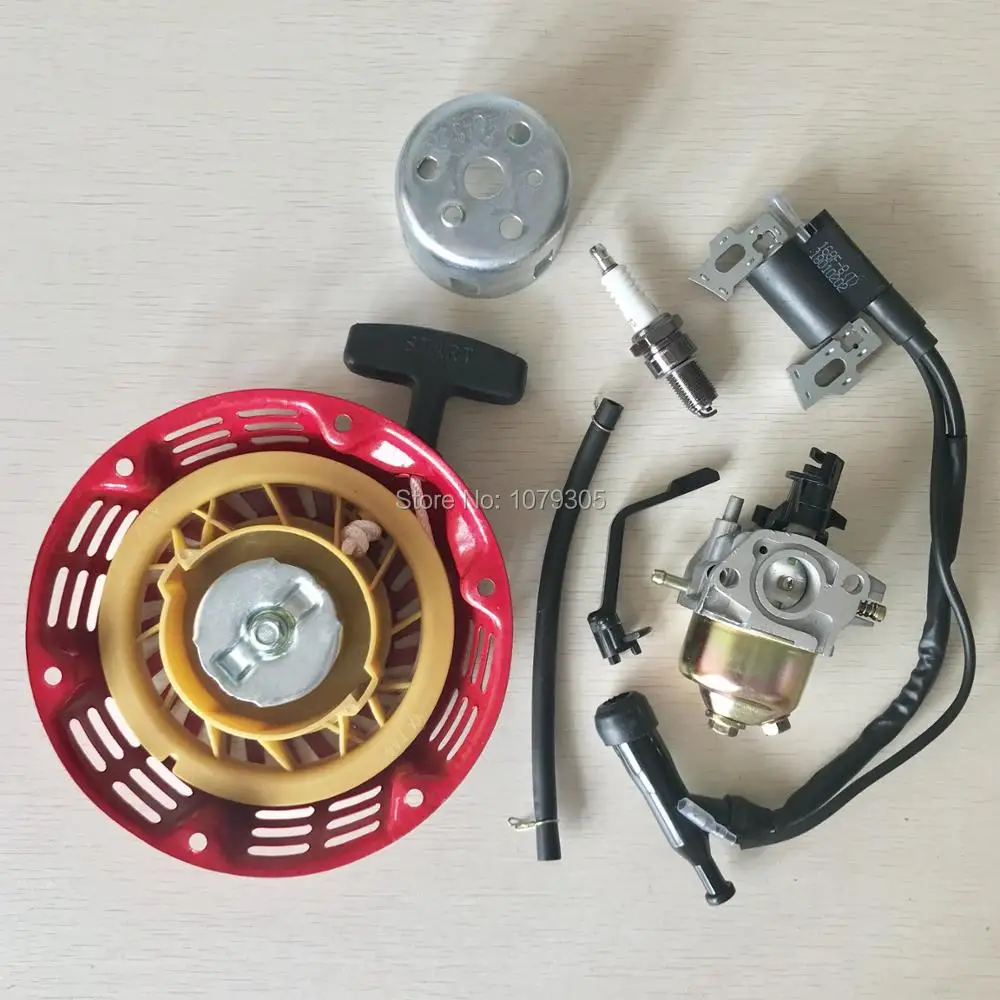 Катушка зажигания + Свеча Карбюратор carb стартер Recoil Подходит для Honda GX160 GX200 5.5hp