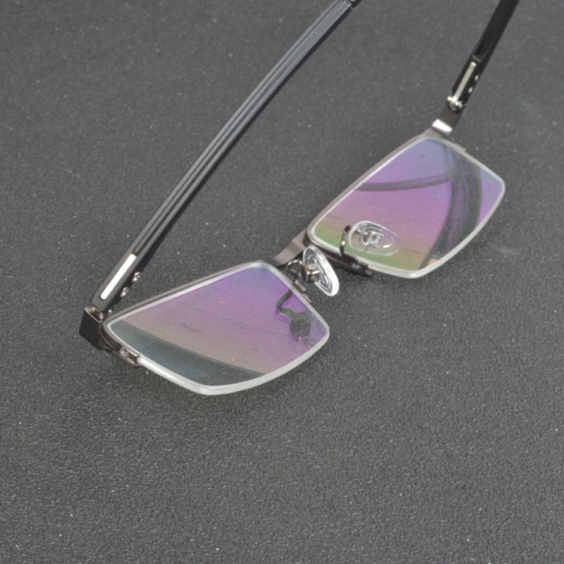 

Men Titanium Alloy Eyeglasses Frame for Men Eyewear Flexible Temples Legs IP Electroplating Alloy Material,Full Rim and Half Rim