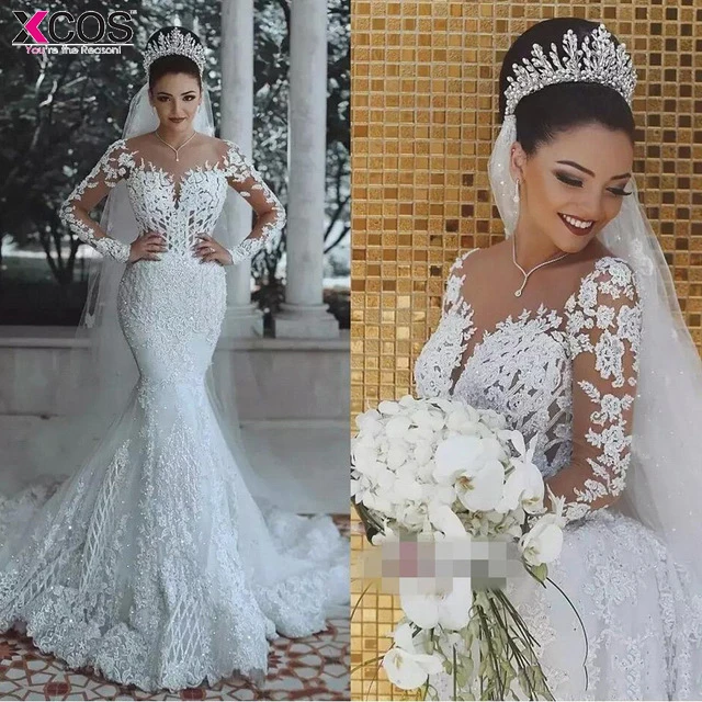 Vestido-de-noiva-Sexy-Long-Sleeves-Lace-Wedding-Dress-2018-New-See-Through-Back-Lace-Mermaid.jpg_640x640