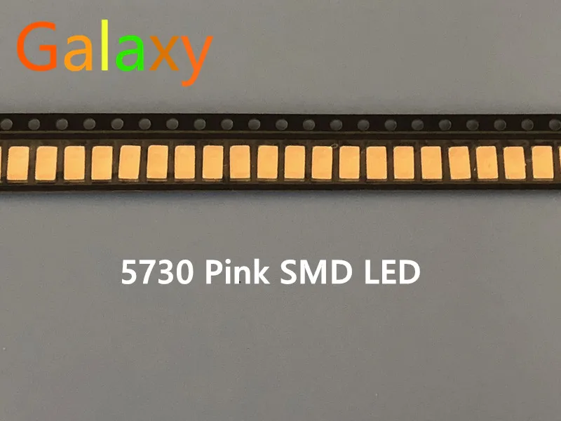 100 шт. 5630/5730 SMD/SMT розовые диоды для поверхностного монтажа SMD SMT 5730 светодиодный чип