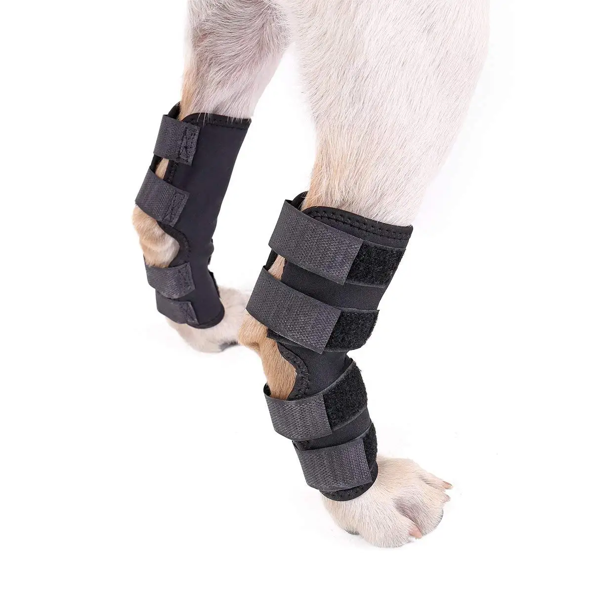 

Practical Dog Back Leg Brace, Dog Canine Rear Leg Hock Joint Wraps Protects Wounds as they Heal Compression Brace Heals,Preven