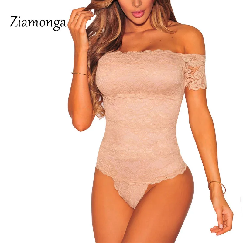 

2017 Summer Jumpsuits Women Sexy Hollow Out Lace Bodycon Jumpsuit Club Lace Bodysuit Sheath Solid Slim Rompers Clothing S2801
