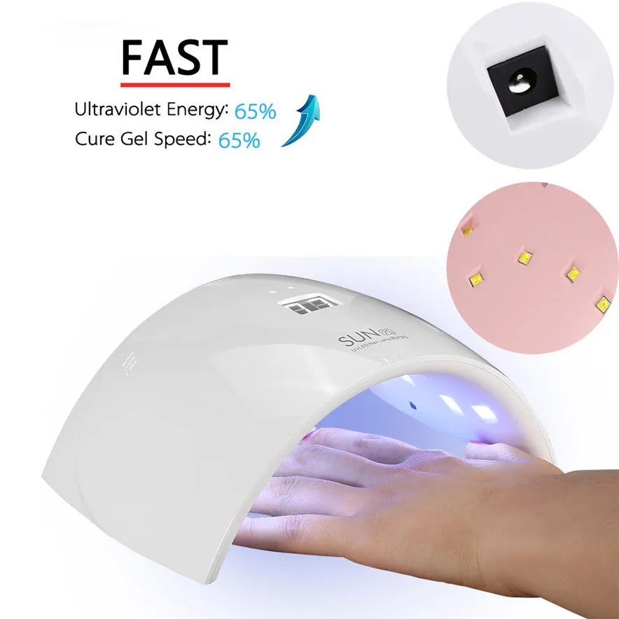 

HAICAR 24W Sun9S Professional LED UV Nail Lamp Led Nail Light Nail Dryer best seller#30
