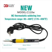 CXG-C110W 110 Вт/220 В Электрический паяльник lcd Регулируемая температура ЕС вилка сварочная паяльная станция тепловой Карандаш паяльник паяльник жало для паяльника паяльник паяльник с регулятором температуры