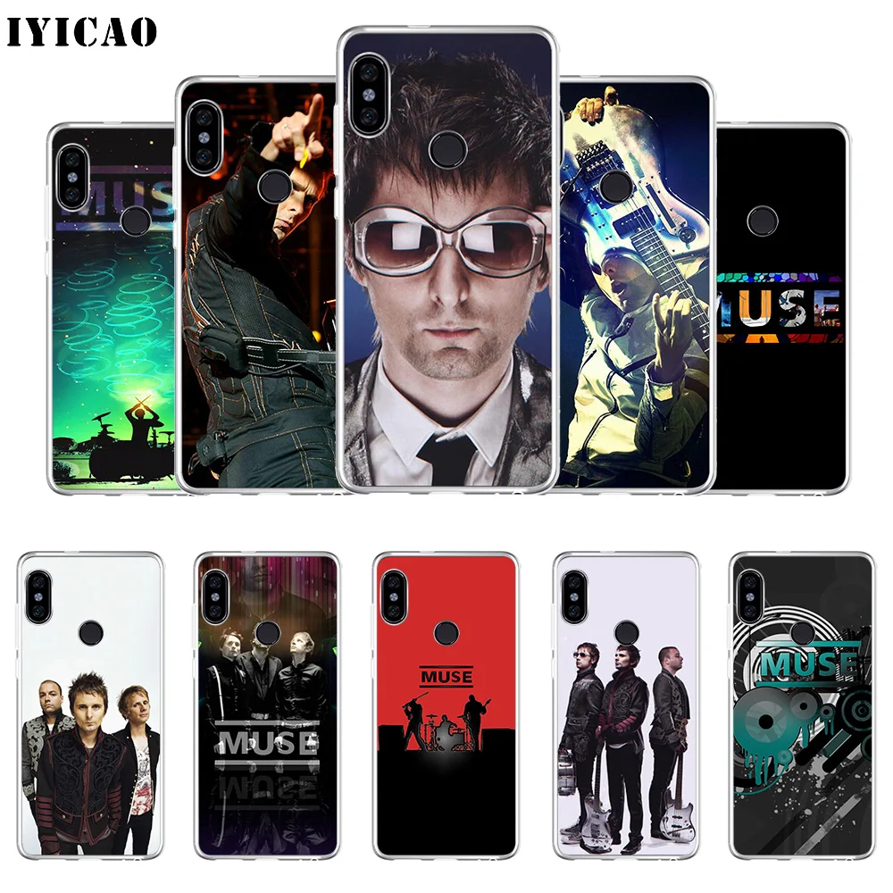 

IYICAO Muse Band Soft Silicone Phone Case for Xiaomi Redmi 4A 5A 6A Note 7 6 5 Pro Plus Redmi 4X 5A Prime Cover
