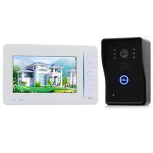 DIYSECUR Puerta Timbre Del Teléfono de la Llave del Tacto de 7 pulgadas Lcd de Vídeo Con la Cámara de INFRARROJOS De Home Portero SY807MJ11