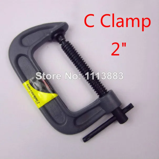 

Heavy Duty 2PCS/LOT 2"(50MM) Woodworking Clamps Metal Quick Release C Type G Clamp G Clips