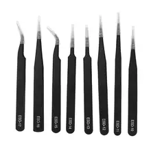 8 шт. BGA Precision Пинцет Набор Антистатические Пинцет из нержавеющей Точность Пинцет Набор Антистатические Пинцет Multi- размер DIY Инструменты