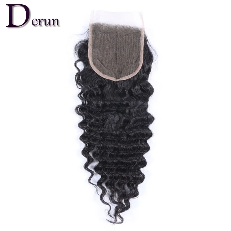 

Cheapest Malaysian Virgin Human hair,Lace Top Closure, 4x4"  Deep Wave Free Part Bleached Knots DHL Free Shipping