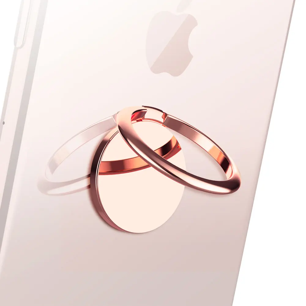 Luxury Thin Rose Gold Finger Ring Holder for Samsung S9 S8 Plus Note 8 Holder Stand Mobile Phone Stand for iPhone X 8 7 6 Tablet