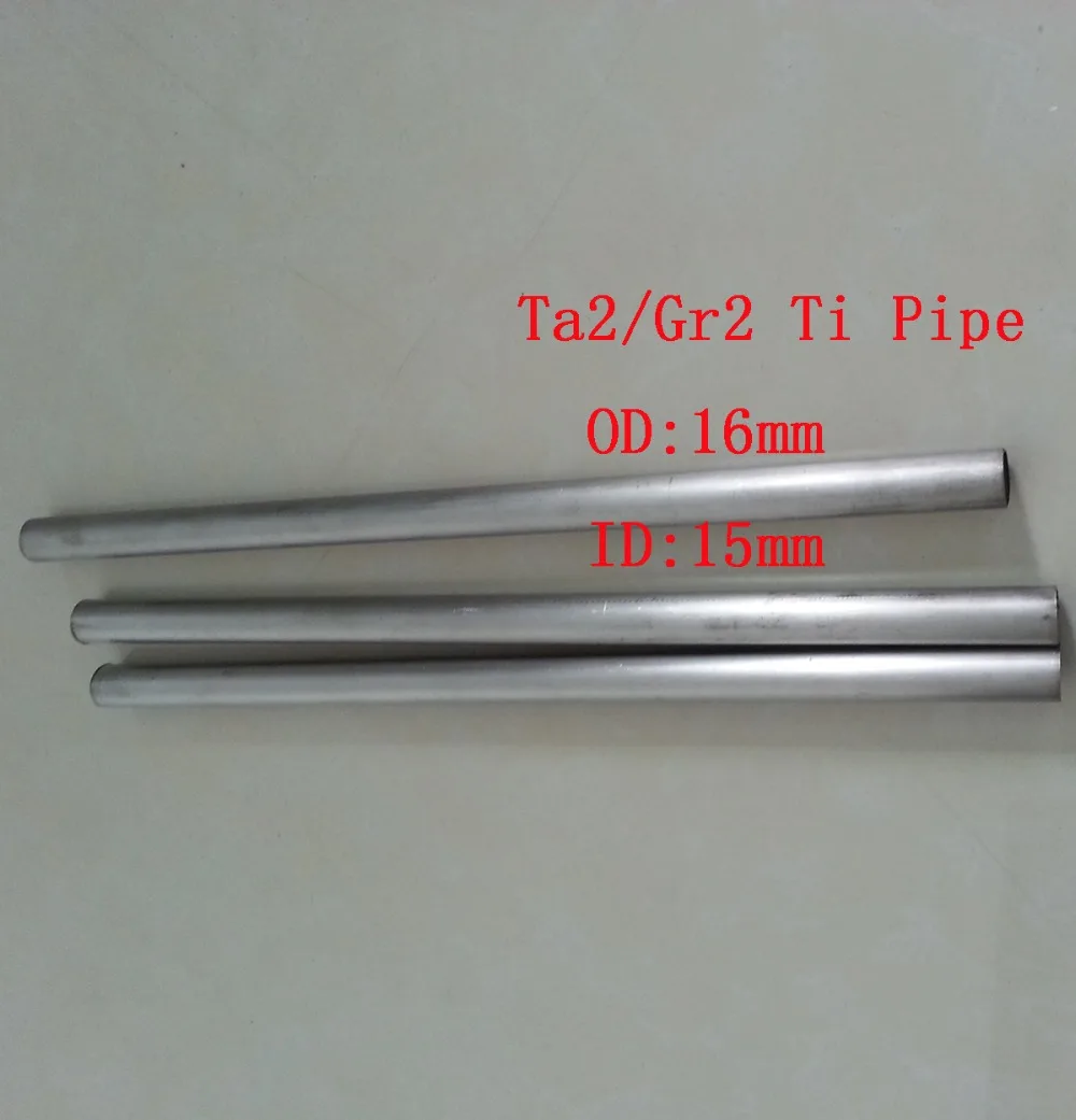 

16*0.5mm(OD*WT), Ta2 Titanium Pipe Industry DIY GR2 Small Ti Tube,length about 320 mm/pc 3pcs/lot