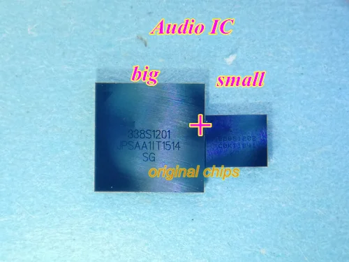 

3pair/lot (6pcs) for iphone 6 6plus 6+ big audio control ic U0900 338S1201 +small audio chip U1601 338S1202