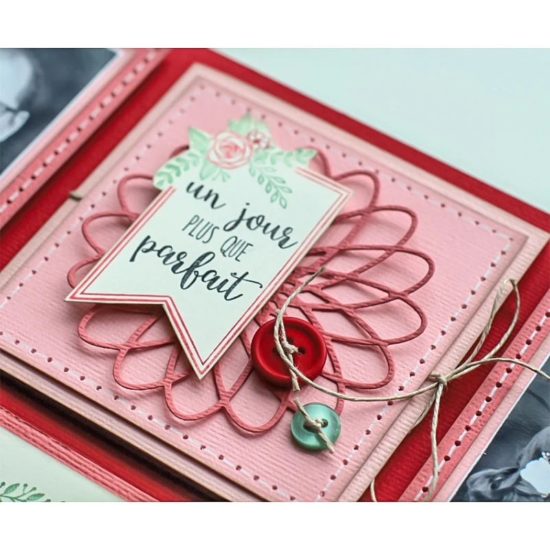 Штампы для скрапбукинга Doily Flower из углеродистой стали изготовления карт шаблон