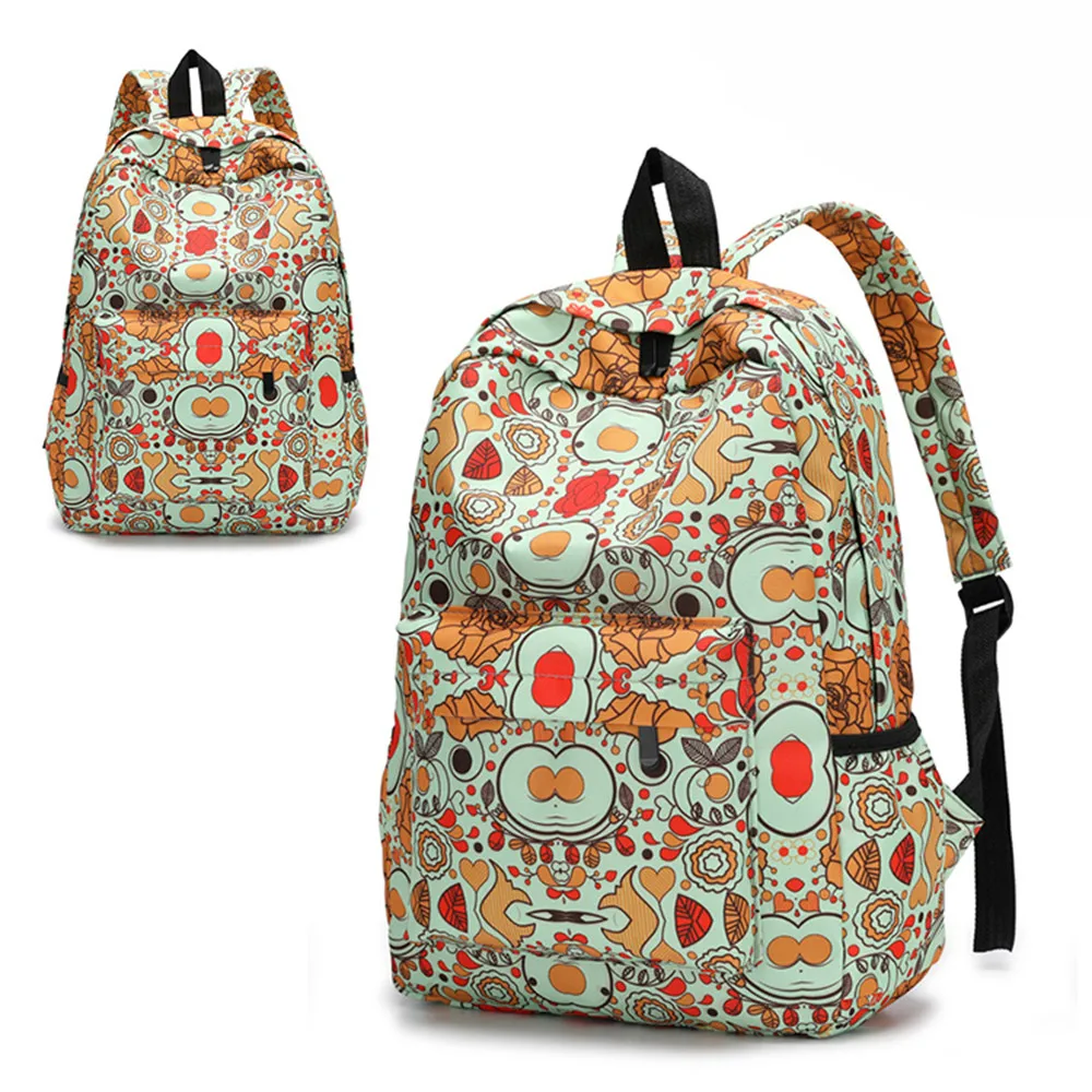 Mochilas de estilo fresco para mujer, mochilas con estampado Floral, mochilas de viaje para mujer, mochila femenina, masculina # Zer Mochilas de estilo fresco para mujer, mochilas con estampado Floral, mochilas de viaje para mujer, mochila femenina, masculina # Zer