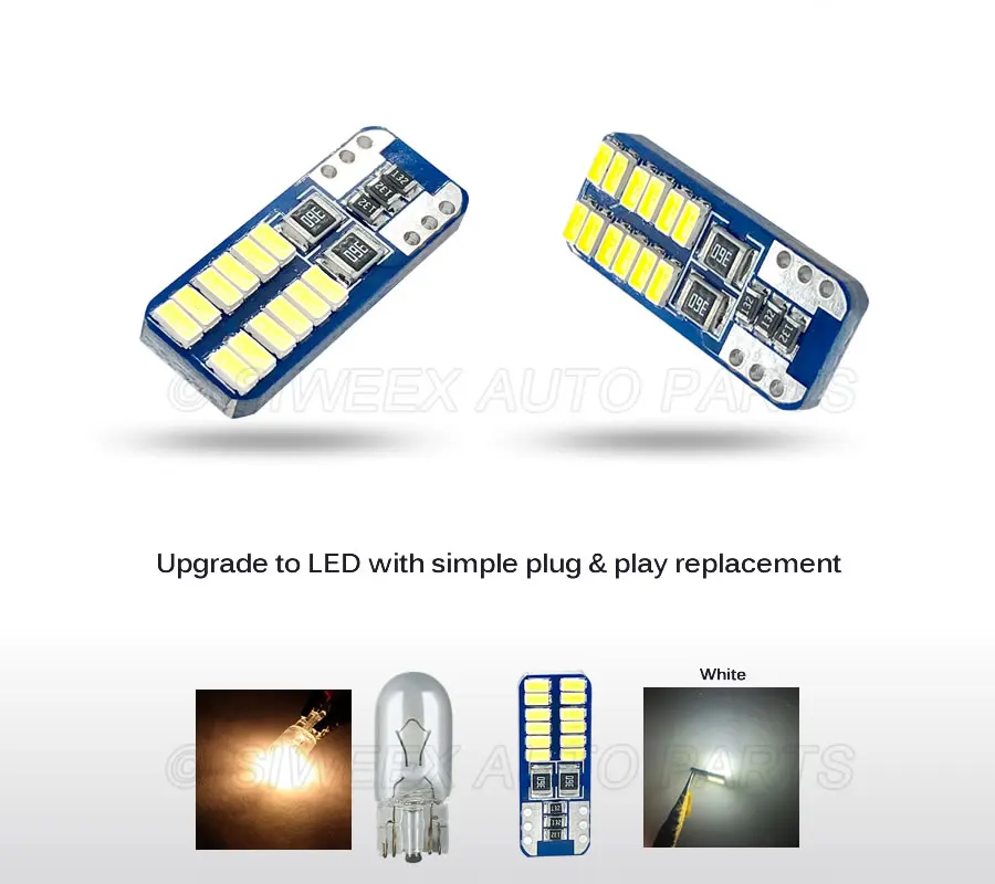 Высокое качество T10 W5W 168 192 светодиодные задние светильник 3014 24smd 12В для автомобильных светодиодных фар для авто лампы CANBUS Нет Ошибка автомобилей Светодиодный Маркер глаза ангела парковочная Лампа Белый