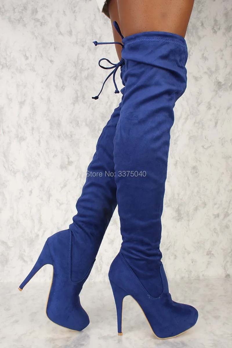 Fashion Over Knee Boots Women Autumn Sexy Thin High Heels Platform Thigh High Boots Shoes Woman Fashion Over Knee Boots Women Autumn Sexy Thin High Heels Platform Thigh High Boots Shoes Woman