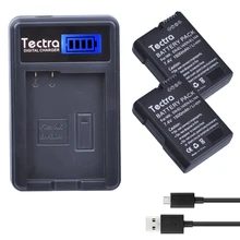 Tectra 2 шт. EN-EL14 en-el14a декодировать Bateria + ЖК-дисплей USB Зарядное устройство для Nikon d5600 D3400 D3100 D3200 D3300 D5100 D5200 d5500 P7700