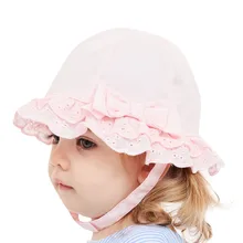 Детская шляпа, Солнцезащитная Панама, детские летние кружевные полые шапки, детская Рыбацкая шляпа для девочек, модная шляпа с бантиком gorras nigno