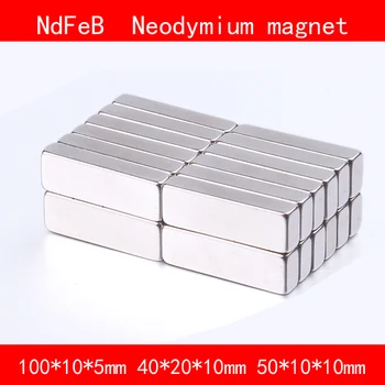 

block magnet 100*10*5mm 40*20*10mm 50*10*10mm n35 Rare Earth strong Permanent NdFeB Neodymium Magnet