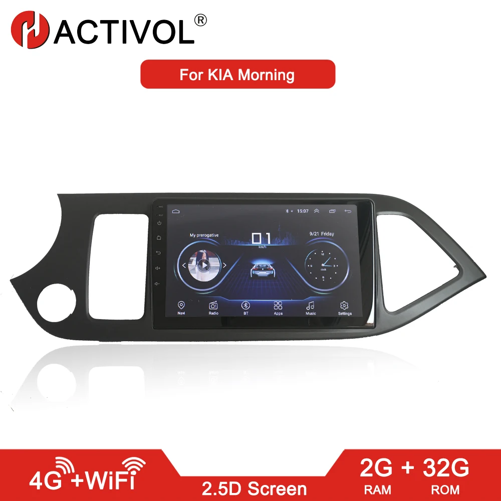 

HACTIVOL 2G+32G Android 8.1 2 din Car radio stereo for KIA Morning 2011-2015 car dvd player gps navi car accessory 4G internet