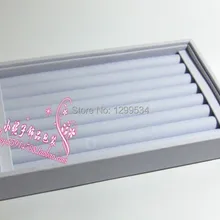 4 шт./лот белая кожа PU ювелирные изделия Кольца Серьги Дисплей коробку витрина, фантастические украшения подарок Дисплей коробка для бутик