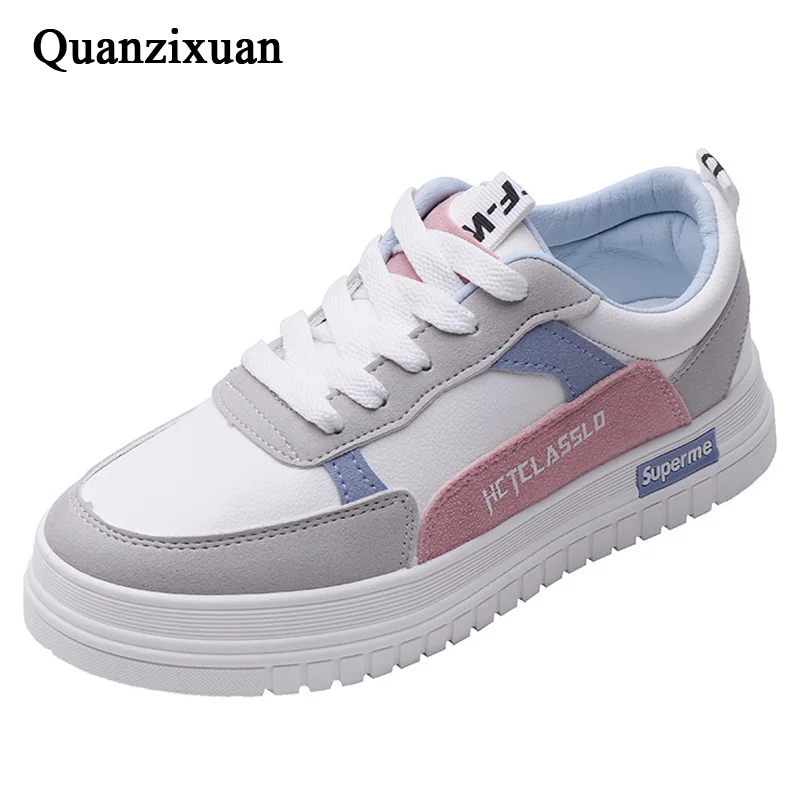 

Creeper Women Shoes 2019 Women Vulcanize Shoes Wild Women Sneakers Platform Shoes Comfort Women Flats Chunky Sneakers Footwear