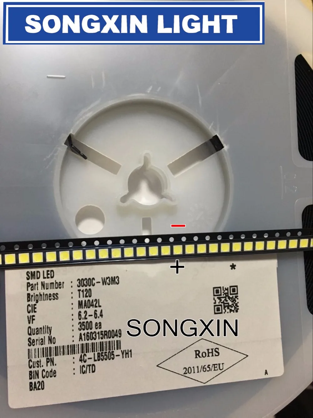 

2000pcs Professional LED LCD TV backlight Light bulb AOT 3030 6V patch lamp bead light source Cold white light