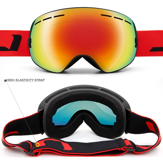 Ski Goggles,Winter Snow Sports Goggles with Anti-fog UV Protection for Men Women Youth Interchangeable Lens - Premium Goggles 2