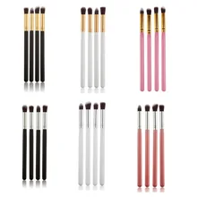4Pcs Makeup Brushes Set Professional Eyeshadow Powder Foundation Blending Brush Set Eyeliner Brushes Make Up Cosmetic Tools Kit