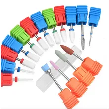 16 видов различных форм керамические фрезы для дизайна ногтей, Электрический Маникюрный сверло, удаление педикюра, резак для ногтей, аксессуары для ногтей B