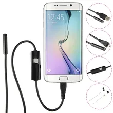 6LED HD720P маленький телефон семера 7 мм мини камера для Android мобильный телефон инспекционный эндоскоп микро USB эндоскоп 1 м 2 м 3,5 м