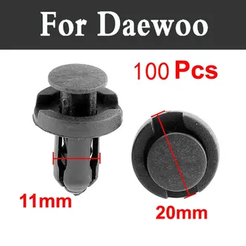 

2018 New 100x Auto Bumper Fastener Hole Rivet Retainer Push Engine Cover For Daewoo Matiz Nexia Nubira Sens Tosca Winstorm