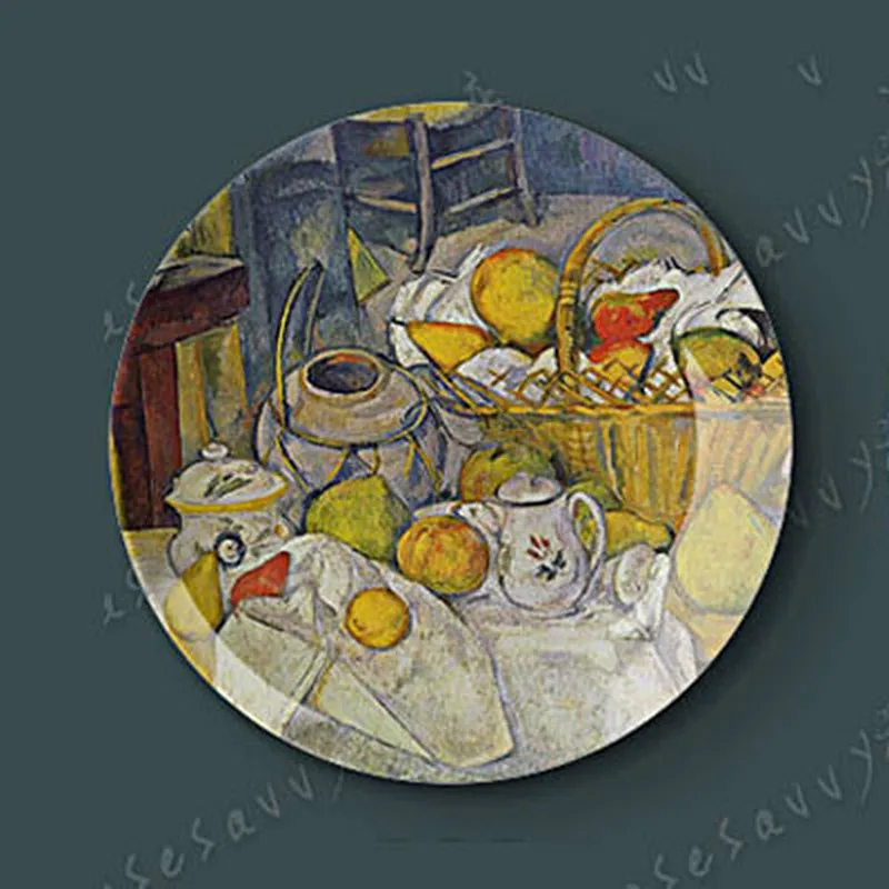 Декоративная подвесная тарелка Cezanne фарфоровая для креативного искусства