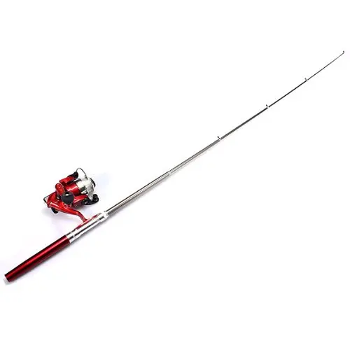

Wholesale 5X Telescopic Fishing Rod Pen Shape portable 1M + Reel Spool Thread starter