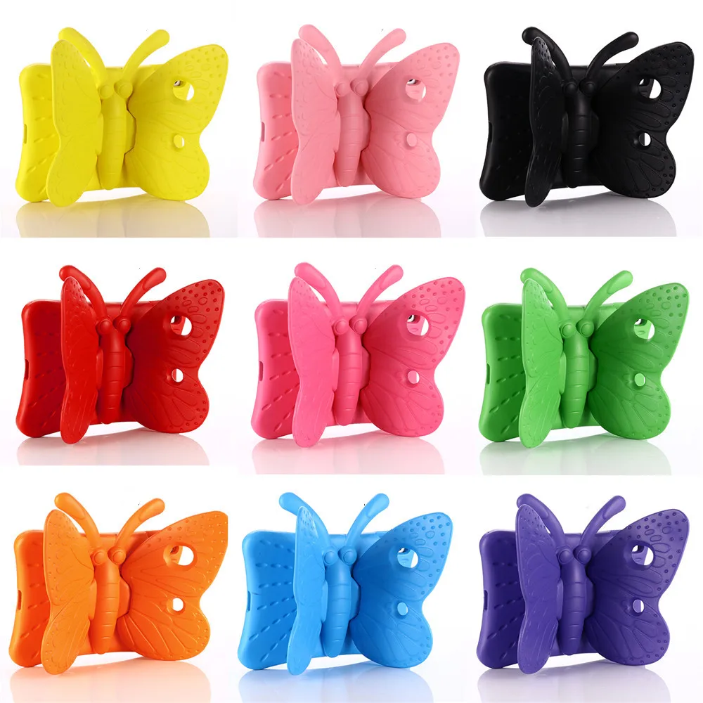  3D EVA shockproof Washable Case For iPad air/air2 Pro 9.7 2017 2018 Kids Butterfly Stand Tablet Cov